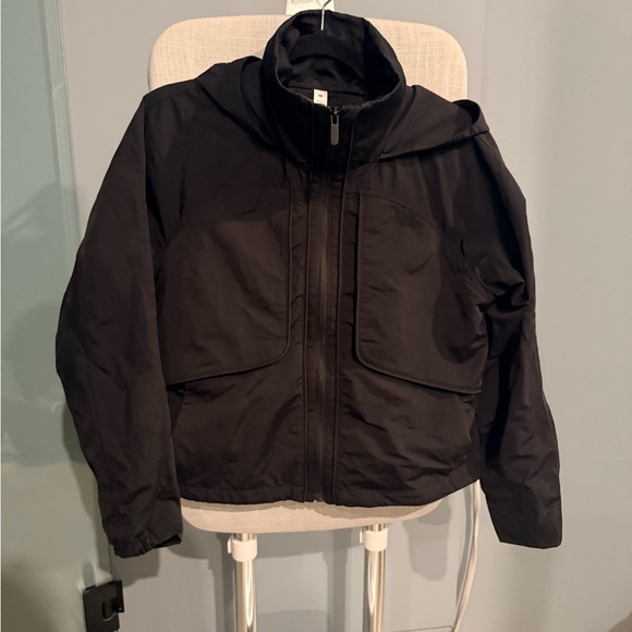 Lululemon Black Nylon Jacket with Hood - Picture 2 of 5